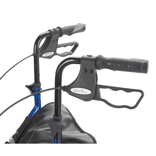 Deluxe 3 Wheel Aluminum Rollator, 7.5" Casters - Image 4