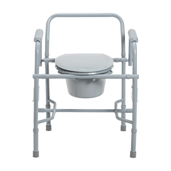 Deluxe Steel Drop Arm Commode - Image 7