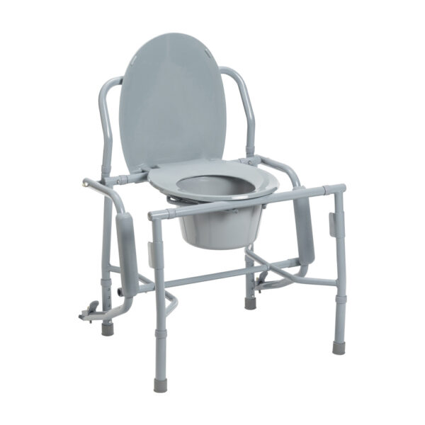 Deluxe Steel Drop Arm Commode - Image 6