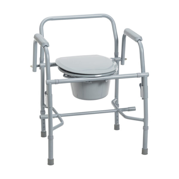 Deluxe Steel Drop Arm Commode - Image 8