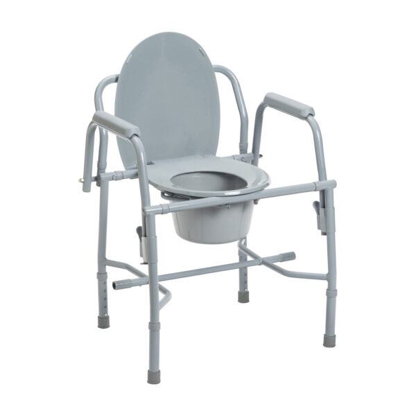 Deluxe Steel Drop Arm Commode - Image 5