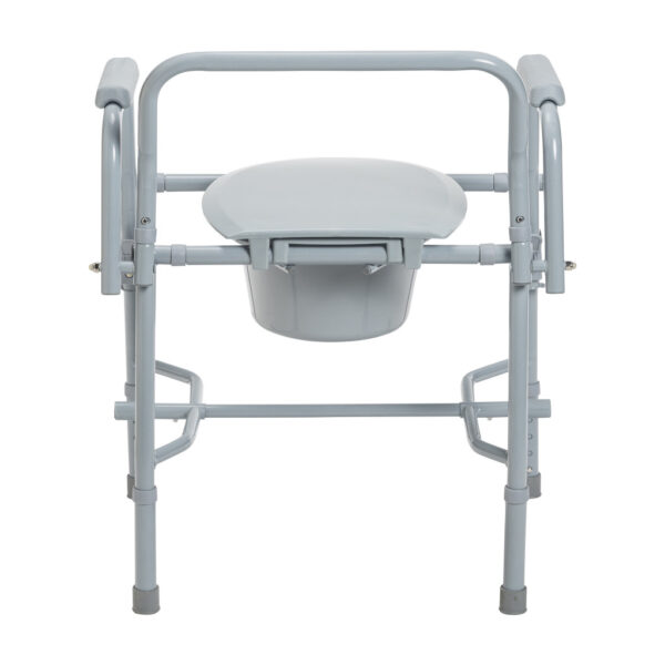 Deluxe Steel Drop Arm Commode - Image 4