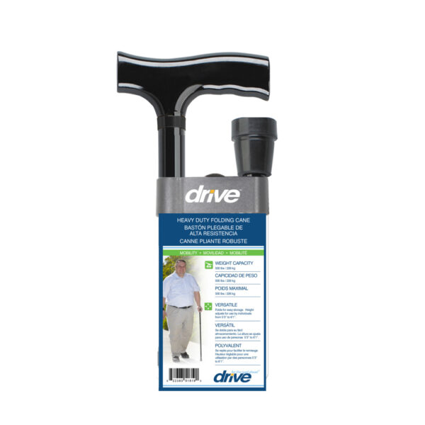 Bariatric Aluminum Folding Cane, Height Adjustable - Image 3