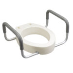 Premium Raised Toilet Seat with Removable Arms