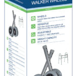5" Bariatric Walker Wheels with Two Sets of Rear Glides - Image 2