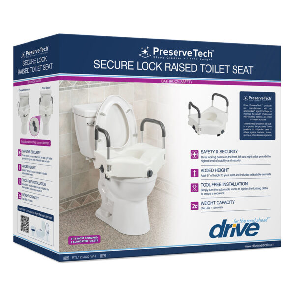 PreserveTech™ Secure Lock Raised Toilet Seat - Image 2