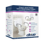 Premium Raised Toilet Seat with Removable Arms - Image 2