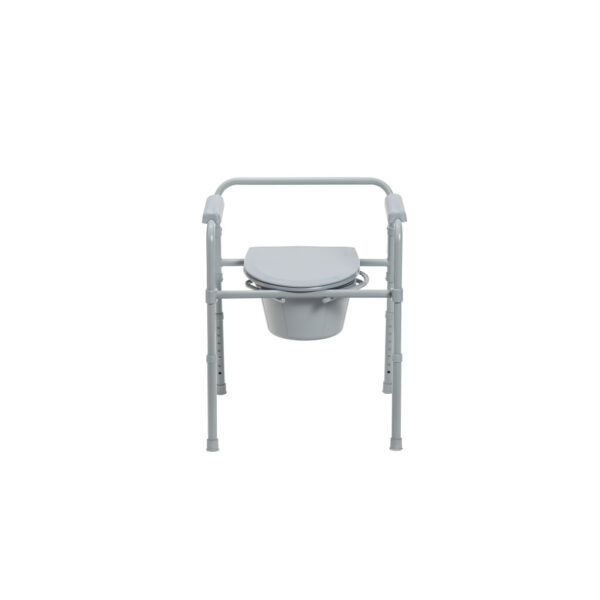 Folding Steel Commode Combo with Absorbent Commode Liners - Image 6
