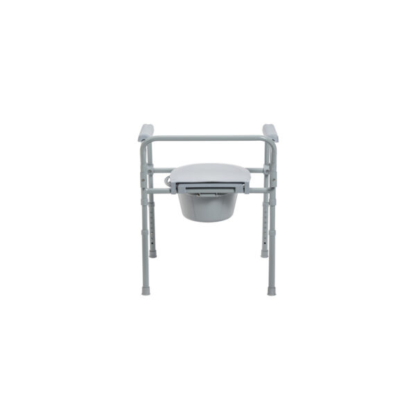 Folding Steel Commode Combo with Absorbent Commode Liners - Image 4