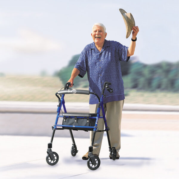 Hugo Fit 6 Rolling walker with a Seat - Image 2