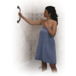 Chrome Knurled Grab Bar - Image 6