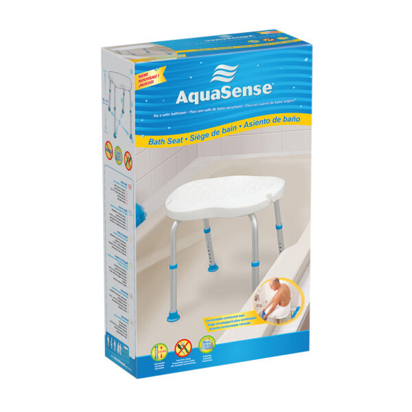 AquaSense Ergonomic Adjustable Bath Seat without Backrest - Image 2