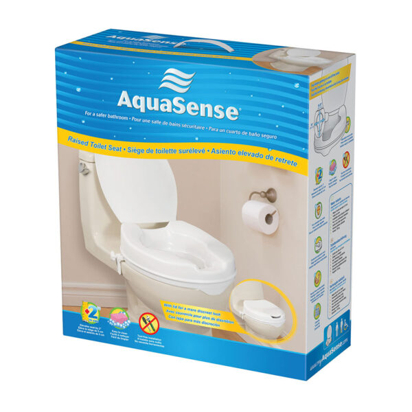 Raised Toilet Seat with Lid, 2" - Image 2