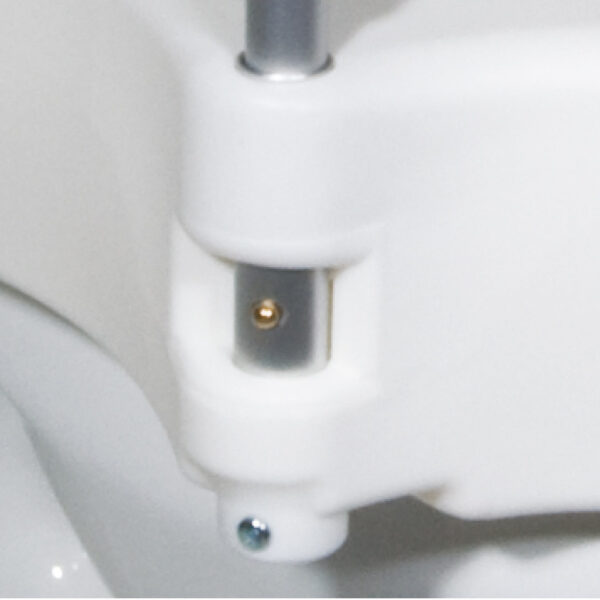 2-in-1 Locking Raised Toilet Seat with Tool-free Removable Arms - Image 4
