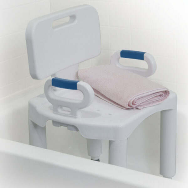 Premium Series Shower Chair with Back and Arms - Image 3