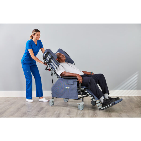 Rose Comfort Max tilt and recline chair with casters - Image 6