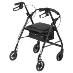 Aluminum Rollator, 6" Casters - Image 8