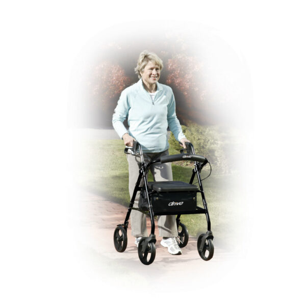 Aluminum Rollator, 6" Casters - Image 2