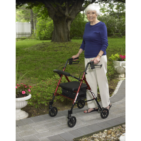 Adjustable Height Rollator, 6" Casters - Image 2