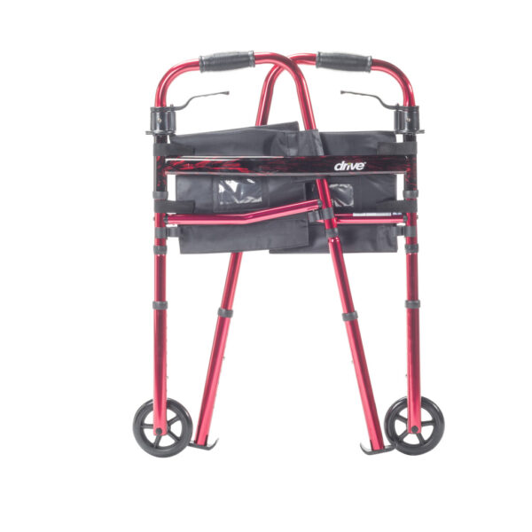 Deluxe Folding Travel Walker with 5" Wheels - Image 6