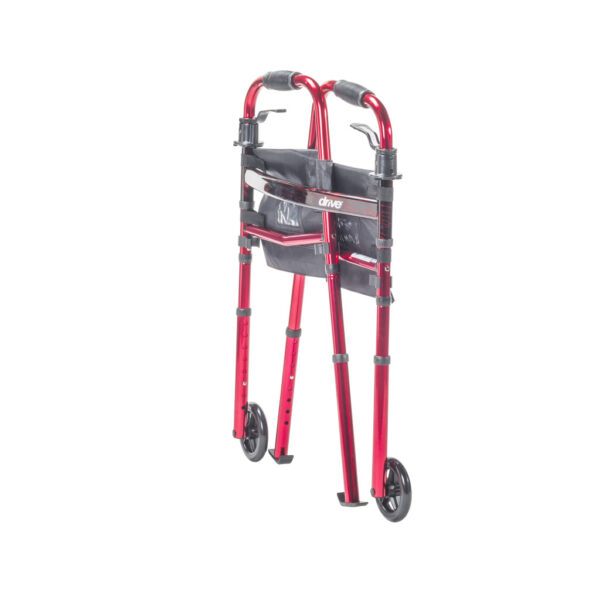 Deluxe Folding Travel Walker with 5" Wheels - Image 5