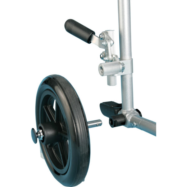 Deluxe Fly-Weight Aluminum Transport Chair with Removable Casters - Image 5