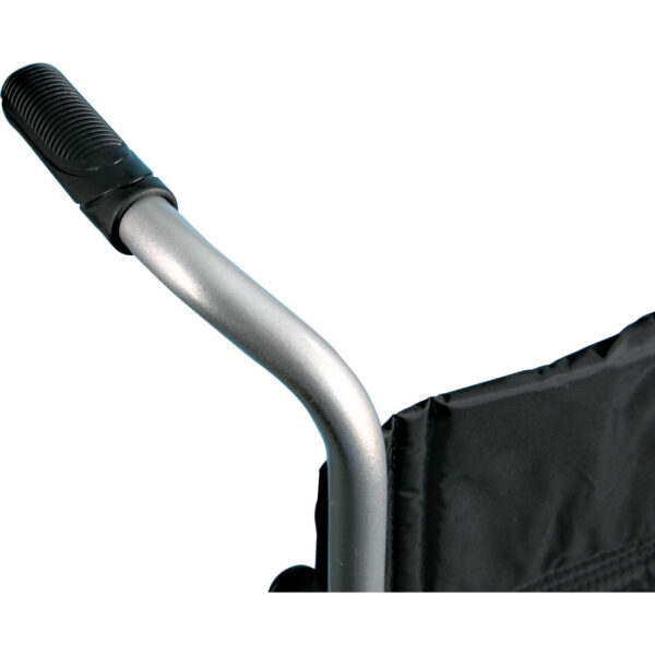 Deluxe Fly-Weight Aluminum Transport Chair with Removable Casters - Image 4