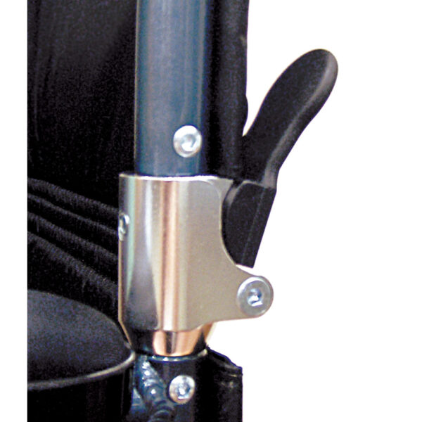 Deluxe Fly-Weight Aluminum Transport Chair with Removable Casters - Image 3