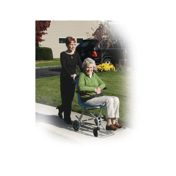 Super Light, Folding Transport Chair with Carry Bag and Flip-Back Arms - Image 2