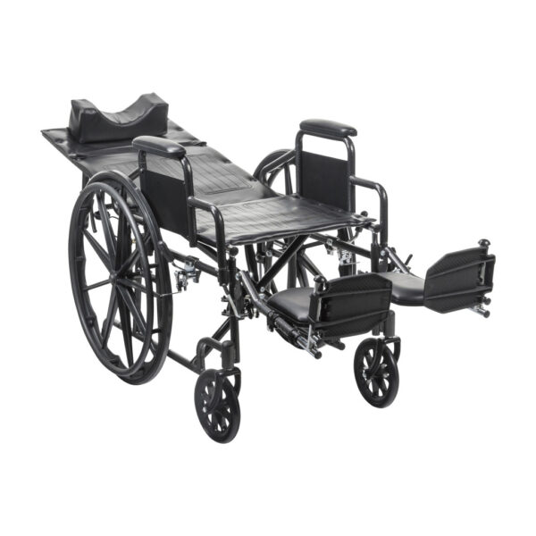 Silver Sport Recliner with Vinyl Upholstery - Image 8