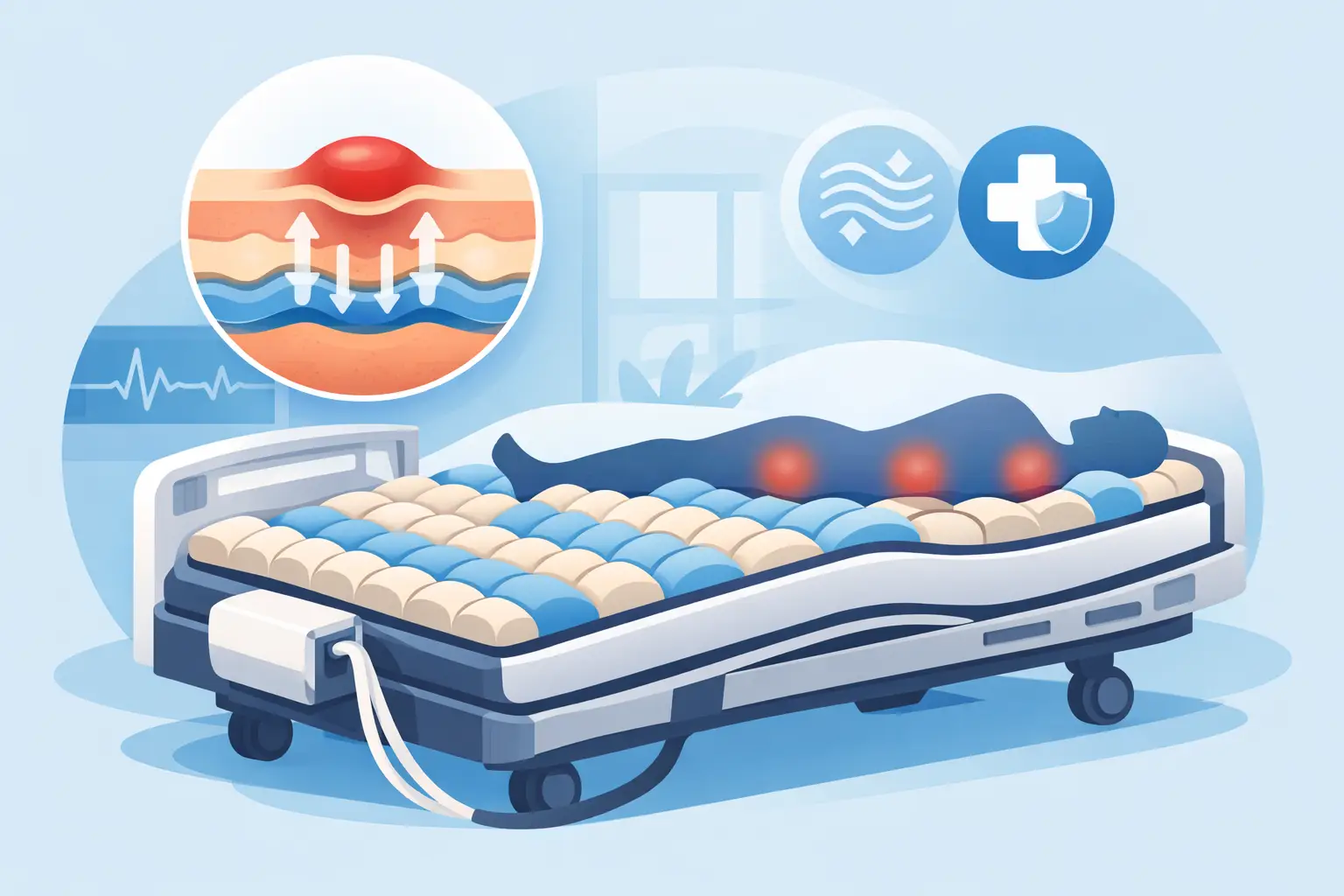 Alternating Pressure Mattress for Bed Sores