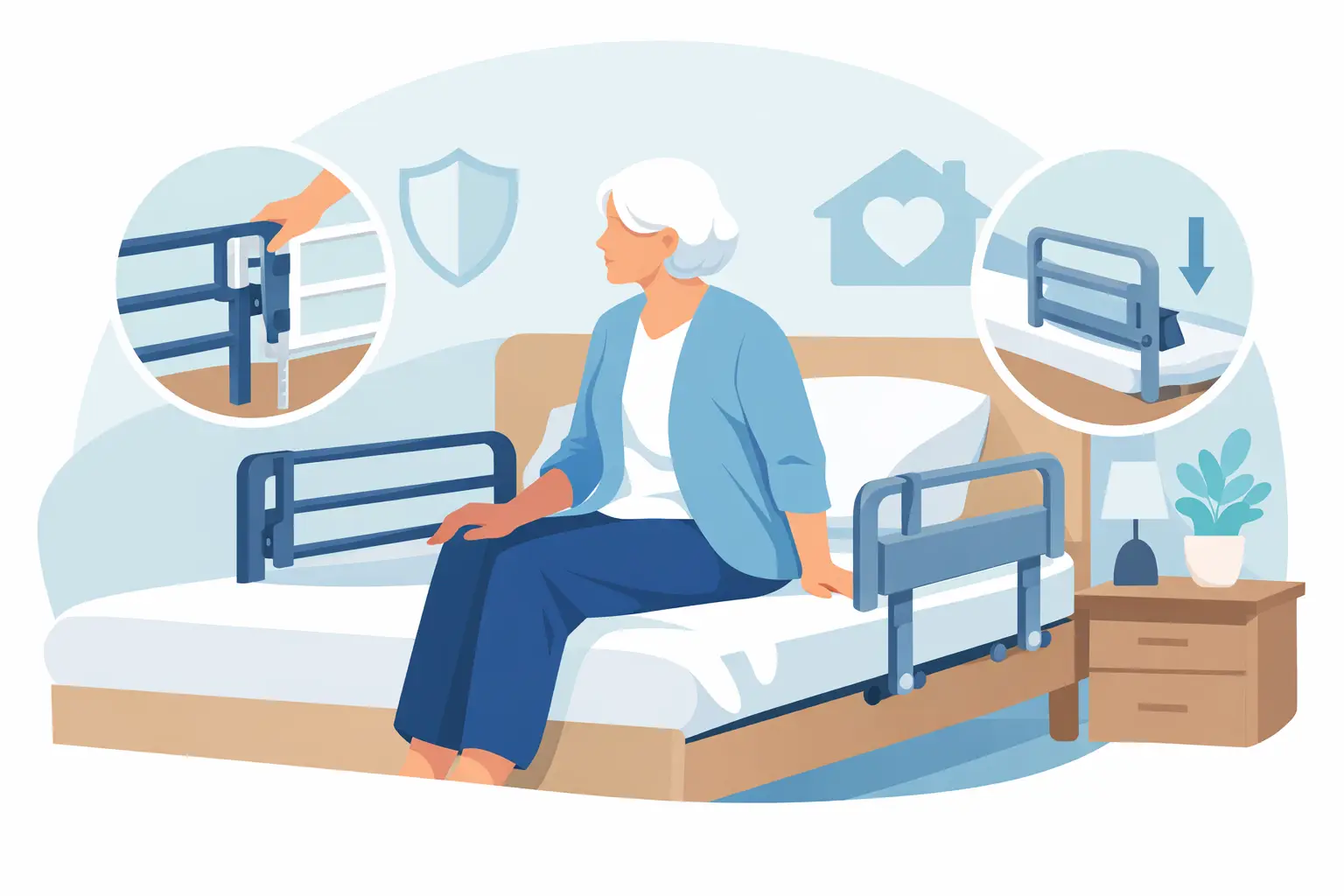 Choosing Bed Rails for Elderly Safety