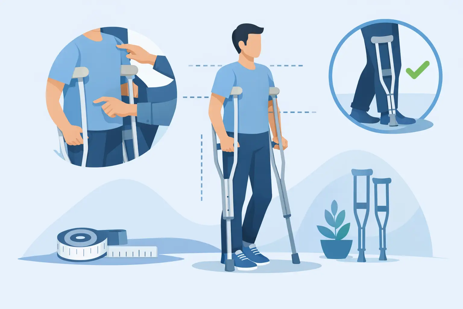 How to Size Crutches Correctly for Safer Walking